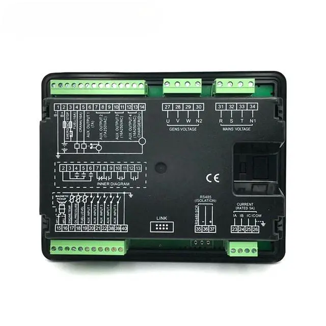 Alt view image 4 of 7 - HGM6120U HGM6110U Generator Controller Display Auto Start Stop Control Panel Module 6120U 6110U Genset Part