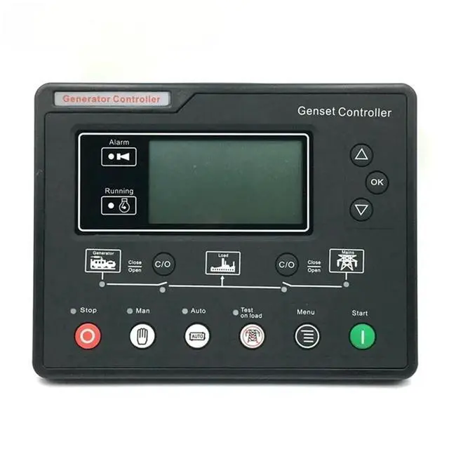 Alt view image 3 of 7 - HGM6120U HGM6110U Generator Controller Display Auto Start Stop Control Panel Module 6120U 6110U Genset Part