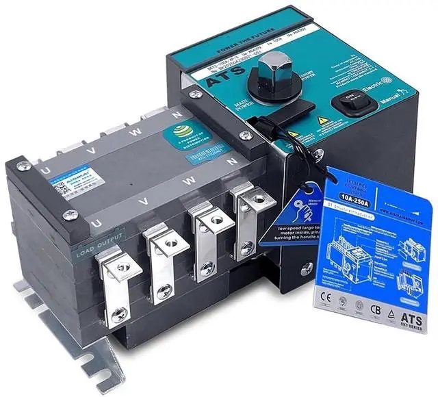 Main image of 63A 100A 4P ATS Controller Dual Power Automatic Transfer Switch 220v | 63A 100A 4P ATS Controller Dual Power Automatic Transfer Switch 220v Control Voltage Electric Diesel(100A)