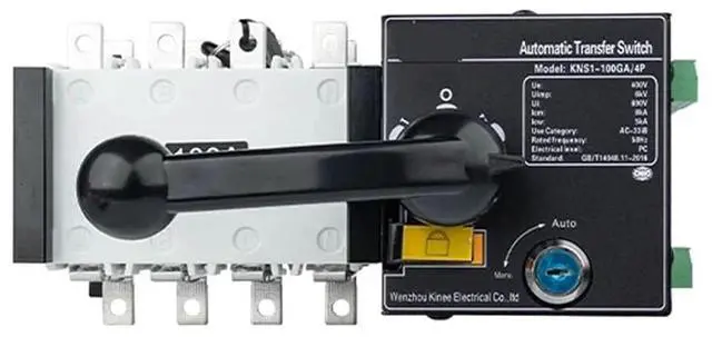 Main image of 100A 3 Phase Automatic Transfer Switch 110V 220V Dual Power Changeover Switch ATS Controller | 100A 3 Phase Automatic Transfer Switch 110V 220V Dual Power Changeover Switch ATS Controller for Gen