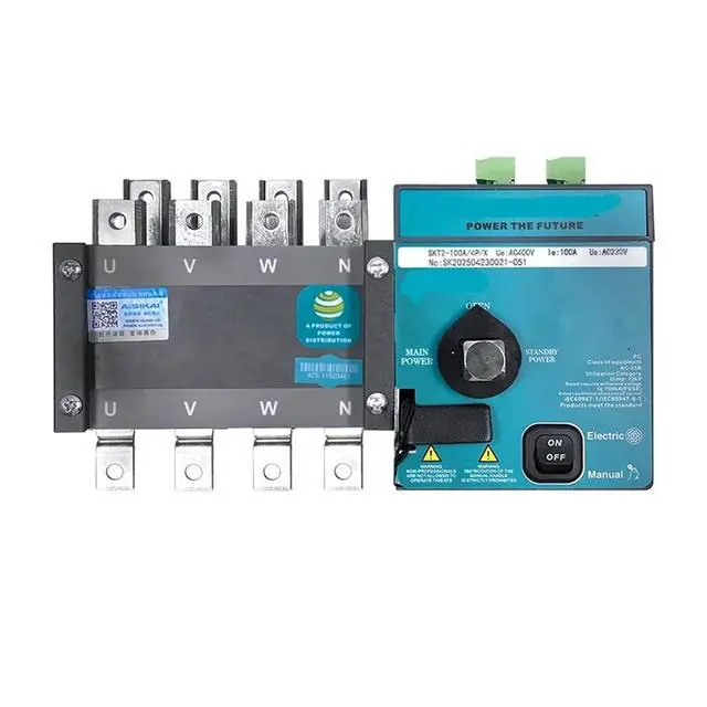 Alt view image 4 of 4 - 4P SKT2-100A ATS controller dual power automatic transfer | 4P SKT2-100A ATS controller dual power automatic transfer switch parts 220V 380V SKT2-63A(SKT2-100A 4P)