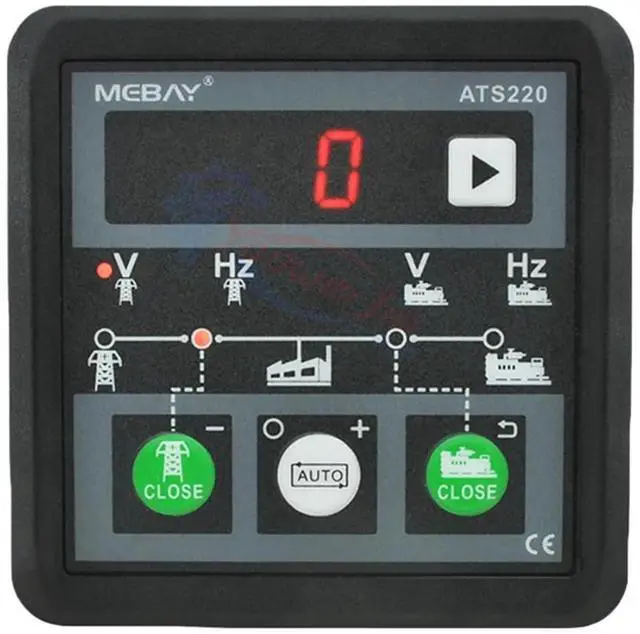 Main image of ATS220 Genset ATS Switch Controller Auto-Manual LED Display 8-36V Generator Control Module | ATS220 Genset ATS Switch Controller Auto-Manual LED Display 8-36V Generator Control Module for Backu