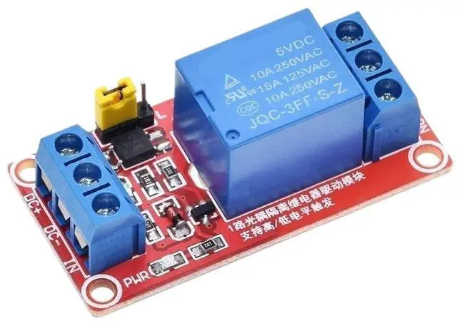 Main image of 1pcs Relay Module 1 2 4 6 8 Channel 5V 12V Relay Module Board Shield with Optocoupler(5V 1 Channel Red)