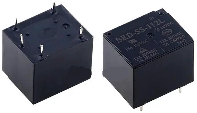 Alt view image 3 of 4 - 1pcs Relay BRD-SS-112L 12VDC 5-pin T73 DC12 15A/12A 12V