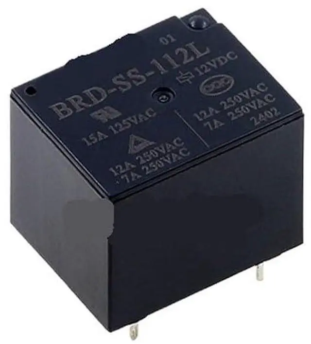 Alt view image 4 of 4 - 1pcs Relay BRD-SS-112L 12VDC 5-pin T73 DC12 15A/12A 12V
