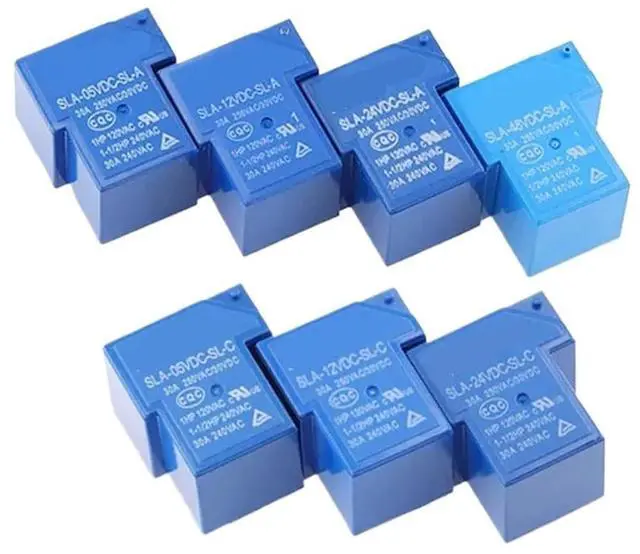Main image of 1Pcs Power Relay SLA-05VDC-SL-A SLA-12VDC-SL-A SLA-24VDC-SL-A -C T90 30A 4/5/6PIN 5V 12V 24V 48V Time Relay(SLA-24VDC-SL-A 4PIN)