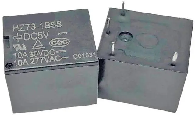 Main image of 1pcs HZ73-1B5S DC5V (T73B-10A) Relay 4pins