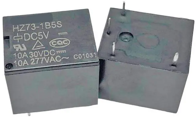 Main image of 1pcs HZ73-1B5S DC5V (T73B-10A) Relay 4pins