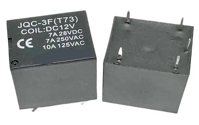 Alt view image 5 of 5 - 1pcs JQC-3F(T73) 3V/5V/9V/12V/24VDC ; (T73C-9V/12V/24V) Relay 5pins(JQC-3F(T73)-12VDC-1.)
