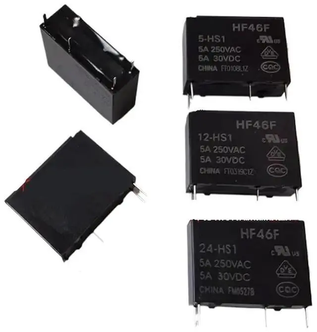 Main image of 1pcs/lot Relay:HF46F 5-HS1 HF46F 12-HS1 HF46F 24-HS1 4pins 5A(HF46F 5-HS1)