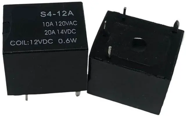 Main image of 1pcs S4-12A T78-1A-12V Relay 4pins