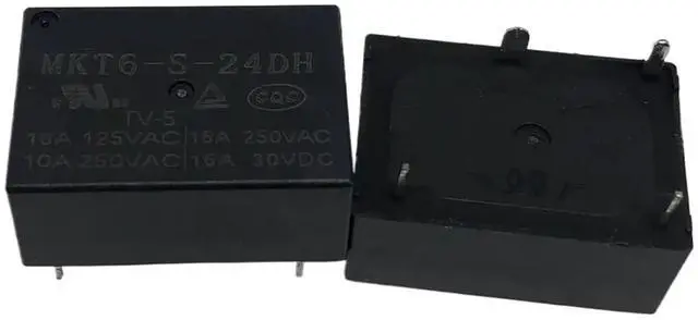 Main image of 1pcs MKT6-S-05DH ; /09DH ;/12DH ; /24DH ; (7520A-5V/9V/12V24V-16A) Relay 4pins(MKT6-S-24DH)