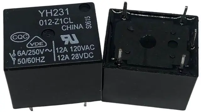 Main image of 1pcs YH231 012-Z1CL (T73-1C-12V) Relay 5pins