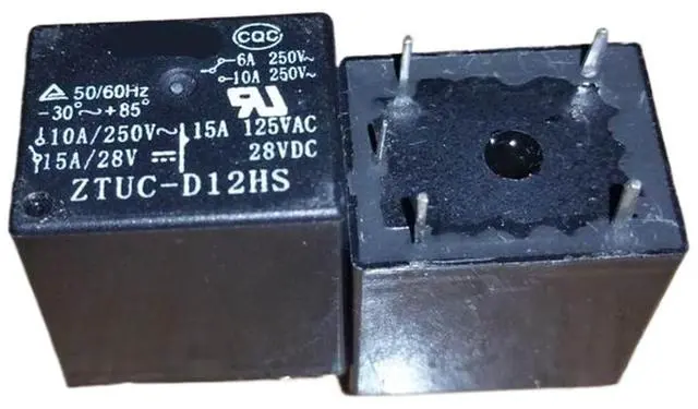Main image of 1pcs ZTUC-D12HS (22F-1C-12V) Relay 5 pins