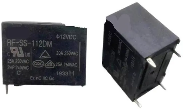 Main image of 1pcs/lot Relay:RF-SS-112DM 12VDC Air Conditioning Water Heater Relay 4pins 25A