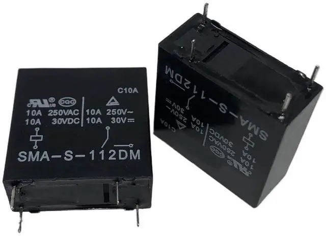Main image of 1pcs SMA-S-112DM (36F-1A-12V-10A) Relay 4 pins