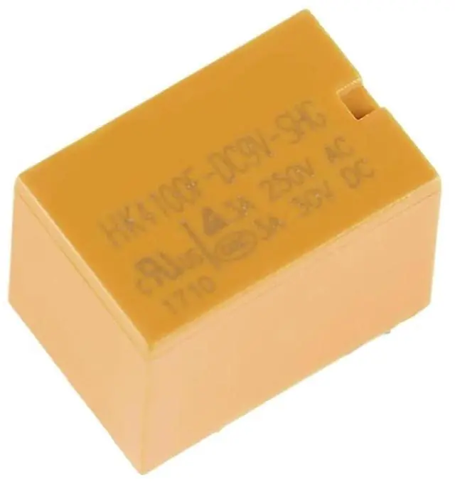 Main image of 5Pcs/1pc Power Relay HK4100F DC3V DC5V DC9V DC12V DC24V SHG 3V 5V 9V 12V 24V 3A 6Pin HK4100F-DC5V-SHG Rele Relais(5 Pieces,9V)