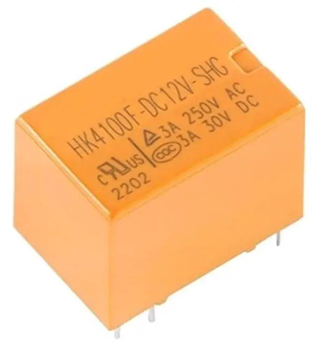 Main image of 5Pcs/1pc Power Relay HK4100F DC3V DC5V DC9V DC12V DC24V SHG 3V 5V 9V 12V 24V 3A 6Pin HK4100F-DC5V-SHG Rele Relais(5 Pieces,12V)