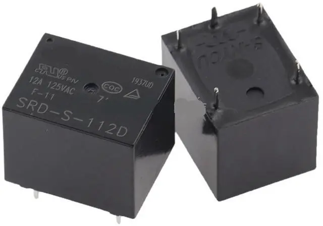 Main image of 1pcs SRD-S -105D 112D 124D 5-pin 10A Relay 109D SRD-S-112D4(SRD-S- 112D)