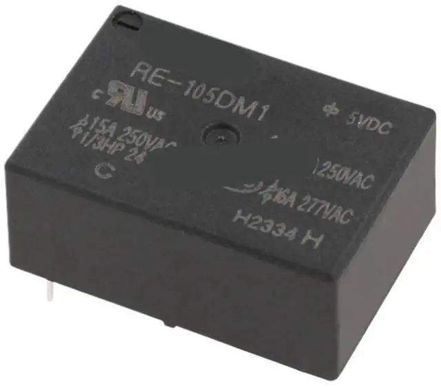 Main image of 1pcs Relay RE-105DM1 112 124 VDC 16A 4-pin can Replace HF7520 Constant Temperature Electric Heating(RE-105DM1)
