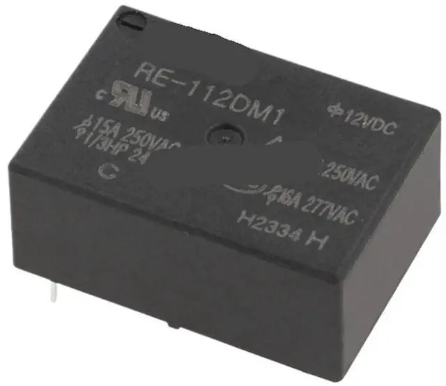 Main image of 1pcs Relay RE-105DM1 112 124 VDC 16A 4-pin can Replace HF7520 Constant Temperature Electric Heating(RE-112DM1)