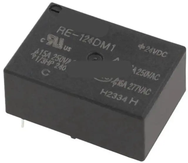 Main image of 1pcs Relay RE-105DM1 112 124 VDC 16A 4-pin can Replace HF7520 Constant Temperature Electric Heating(RE-124DM1)