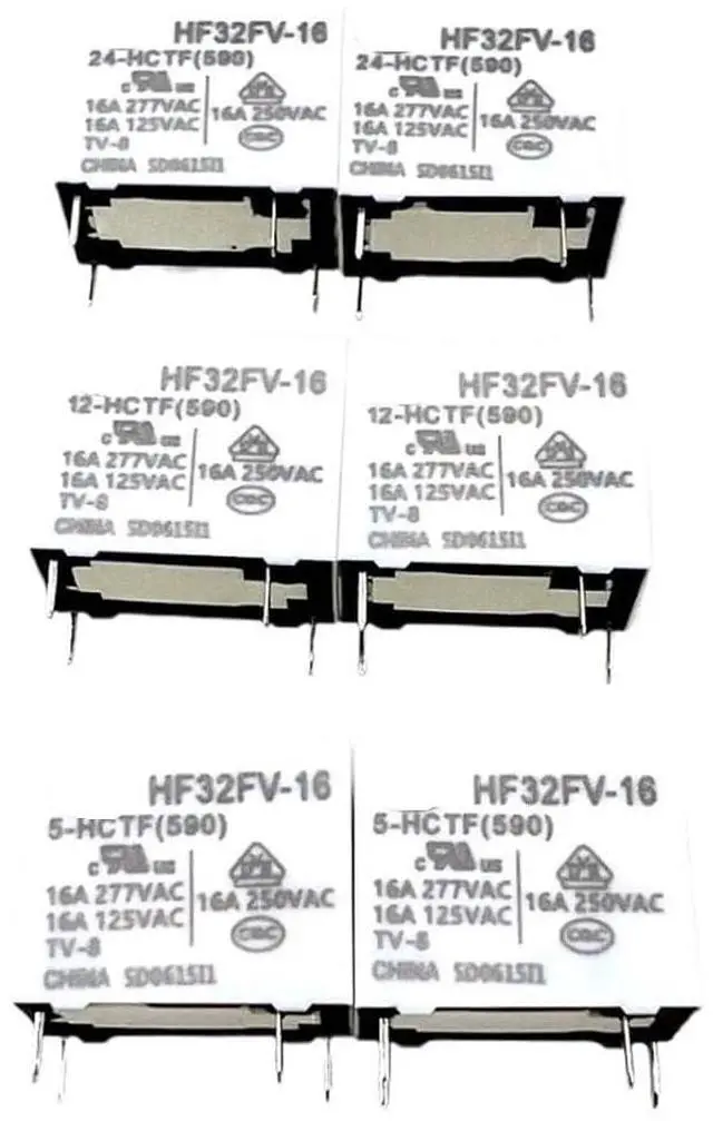 Main image of 1pcs HF32FV-16-5/12/24-HCTF (590) 4-pin 16A277VAC Hongfa Relay 5V12V24(HF32FV-16-24-HCTF590)