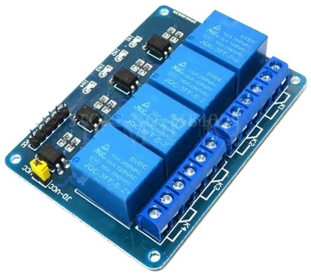 Alt view image 4 of 5 - 1pcs 5v 12v 1 2 4 6 8 Channel Relay Module with optocoupler Relay Output 1 2 4 6 8 Way Relay Module(1 Channel 5V)