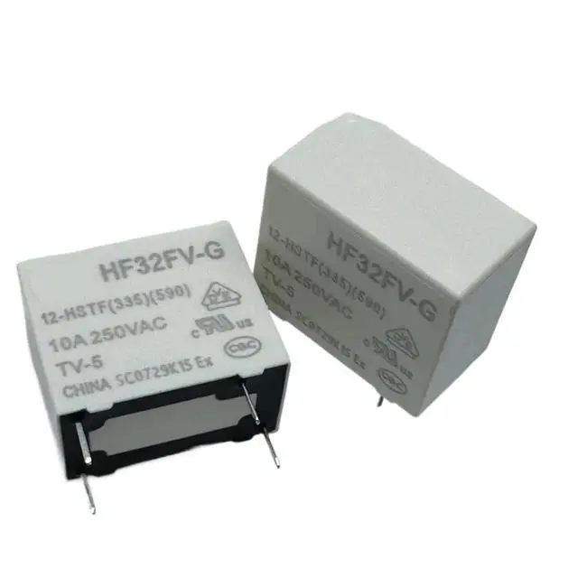 Alt view image 2 of 4 - 1pcs HF32FV-G 5-HSTF(590) ; HF32FV-G 5-HSTF(335) ; (32F-1A-5V-10A) Relay 4pins(HF32FV-G 5-HSTF(335))