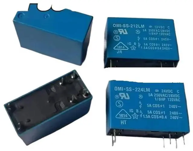 Main image of 1pcs/lot Relay:OMI-SS-212LM 12VDC OMI-SS-224LM 24VDC 6pins 5A(OMI-SS-224LM 24VDC)