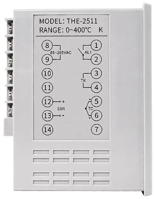Main image of 1pcs Control Instrument THE-2511 THE-2611 Relay/SSR Output Digital Display PID Controller AC 85-265V(SSR Output)