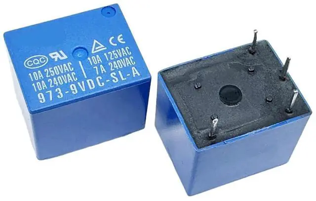 Main image of 1pcs 973-5VDC-SL-A-X ; 973-9VDC-SL-A ; 973-12VDC-SL-A ; 973-24VDC-SL-A ; 973-24VDC-SL-B (T73A-10A/12A/15A) Relay 4pins(Brown)