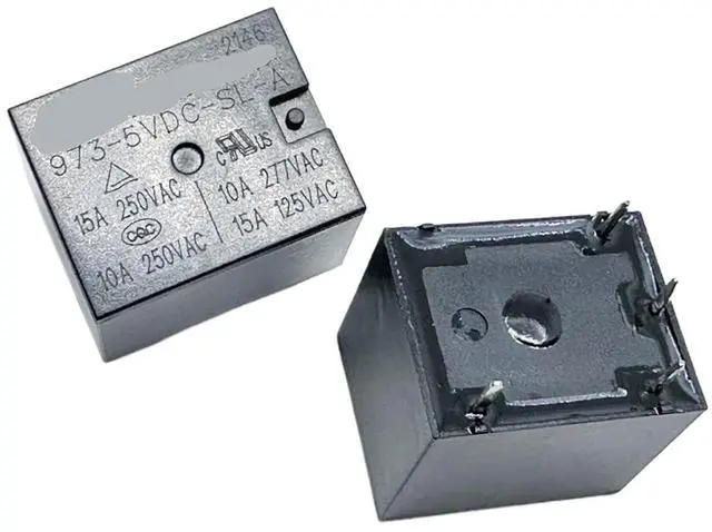 Main image of 1pcs 973-5VDC-SL-A-X ; 973-9VDC-SL-A ; 973-12VDC-SL-A ; 973-24VDC-SL-A ; 973-24VDC-SL-B (T73A-10A/12A/15A) Relay 4pins(Black)