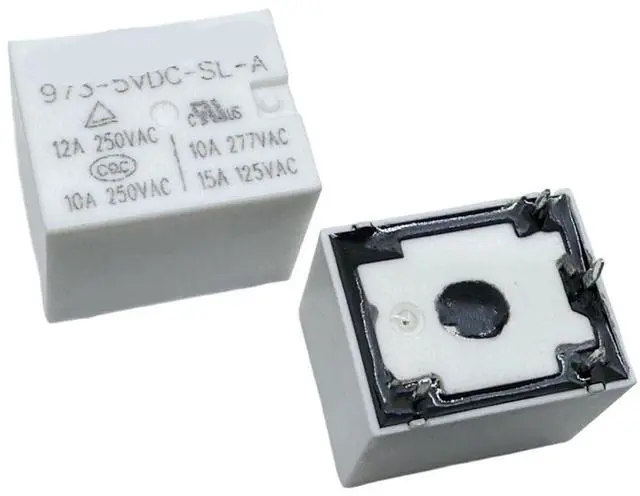 Main image of 1pcs 973-5VDC-SL-A-X ; 973-9VDC-SL-A ; 973-12VDC-SL-A ; 973-24VDC-SL-A ; 973-24VDC-SL-B (T73A-10A/12A/15A) Relay 4pins(Silver)