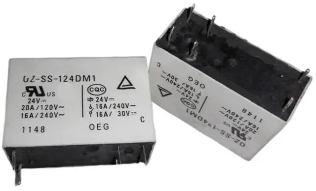 Main image of 1pcs OZ-SH-112LM1 ; OZ-SS-124LM1/124DM1 ; OZT-SH-124LM1 ; (14FA6-24V/12V-16A) Relay 6pins(OZ-SS-124DM1 24V)