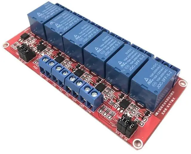 Alt view image 2 of 2 - 1pcs 5V/12V/24V 1/2/4/6/8 Channel Relay Module High/Low Level Trigger Dual Optocoupler Isolation(24V,8 Channel)