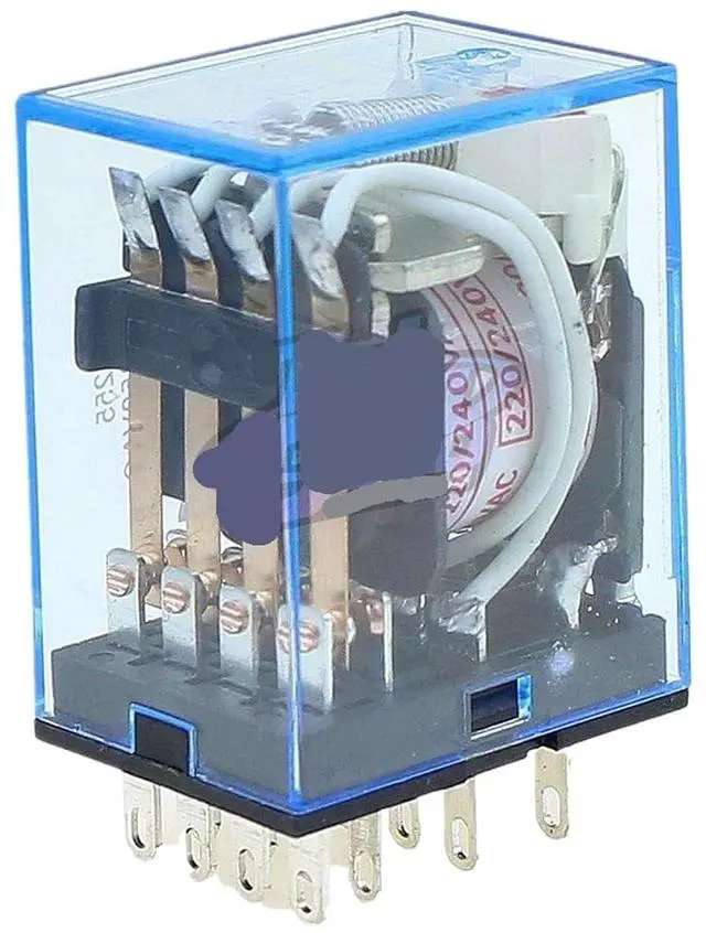 Main image of 1PCS LED MY4 General Purpose Relay 4pdt,14pins Relais 12V 24V 110V 220V MY4NJ Relay Switch(AC 110V)