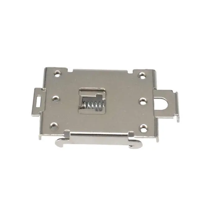 Alt view image 2 of 4 - 1pcs Single Phase SSR 35MM DIN Rail Fixed Solid State Relay Clip Clamp Mounting Bracket Iron Nickel Plating