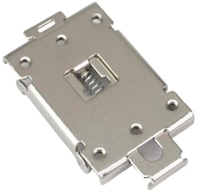 Main image of 1pcs Single Phase SSR 35MM DIN Rail Fixed Solid State Relay Clip Clamp Mounting Bracket Iron Nickel Plating