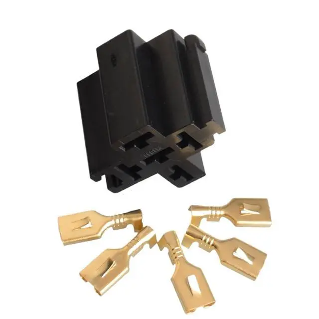 Alt view image 5 of 7 - 2pcs Car Auto Vehicle 5 Pin Relay with 5Pcs 6.3mm Copper(NO3)