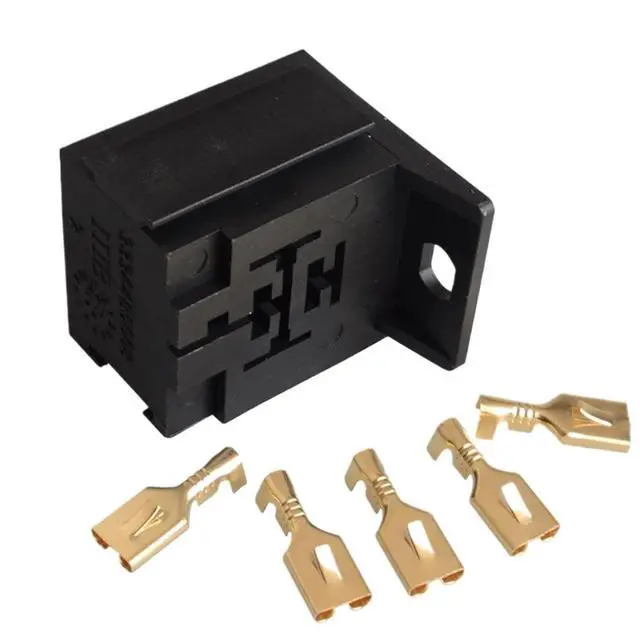 Alt view image 6 of 7 - 2pcs Car Auto Vehicle 5 Pin Relay with 5Pcs 6.3mm Copper(NO3)