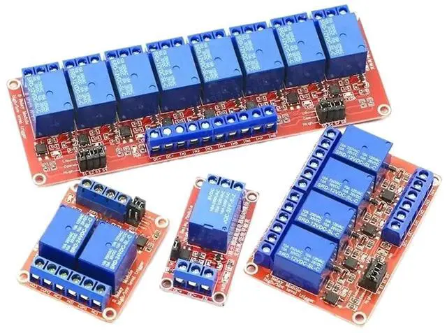 Alt view image 2 of 4 - 1pcs 1 2 4 6 8 Channel Relay Module Board Shield with Optocouple 5V 12V 24V(12V,1 Channel)