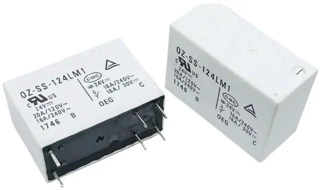 Main image of 1pcs OZ-SH-112LM1 ; OZ-SS-124LM1/124DM1 ; OZT-SH-124LM1 ; (14FA6-24V/12V-16A) Relay 6pins(OZ-SS-124LM1 24V)