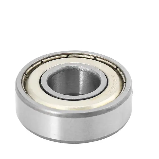 Alt view image 2 of 2 - 1pcs 15x35x11mm Shielded Miniature Deep Groove Ball Radial 6202Z Ball Bearing Silver + White