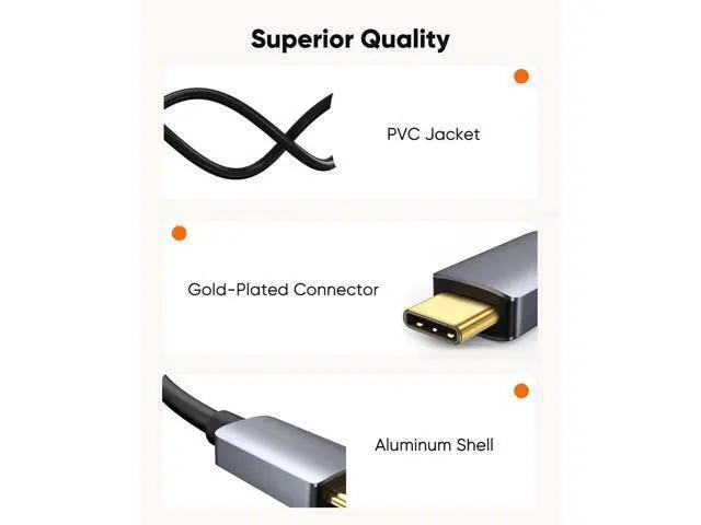 Alt view image 5 of 7 - 8K USB C to DisplayPort 1.4 Adapter 40Gbps, Thunderbolt 3/4 to DP Converter Support 8K@60Hz 4K@144Hz HDR for Valve Index, Oculus Rift S, MacBook, iPhone 15, Dell XPS