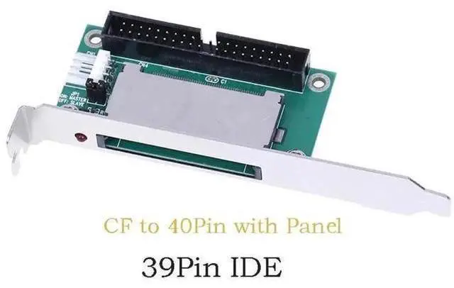 Main image of Compact Flash to 40/39-Pin IDE Bootable Adapter Card with PCI Bracket Panel, CF Memory Card to Desktop IDE Storage Converter
