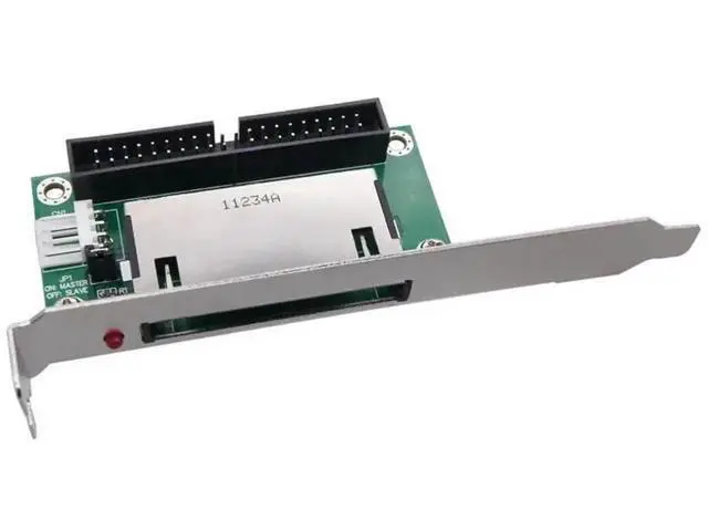 Alt view image 3 of 6 - Compact Flash to 40/39-Pin IDE Bootable Adapter Card with PCI Bracket Panel, CF Memory Card to Desktop IDE Storage Converter