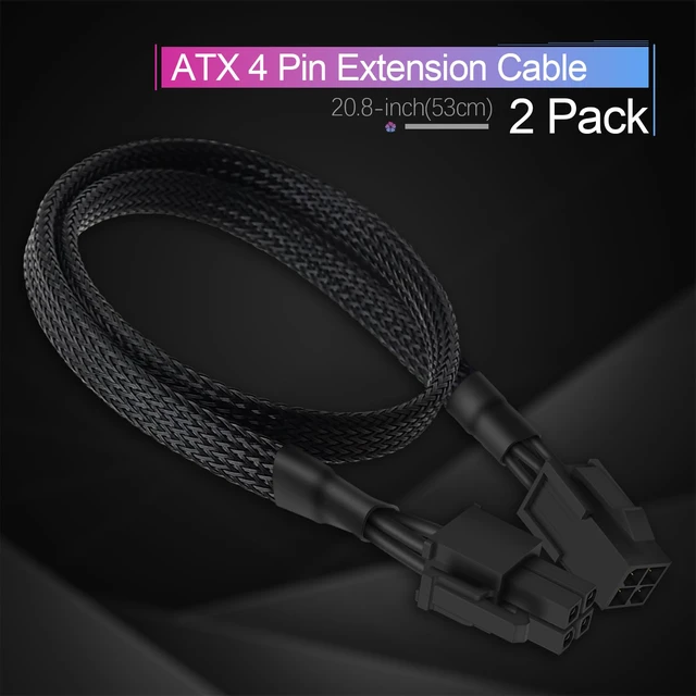 Alt view image 6 of 7 - Product description CPU Cable ATX 4 Pin Extension Cable Add to Cart Molex to 8 Pin CPU Cable Add to Cart 4 Pin to 8 Pin CPU Cable Add to Cart 8-Pin CPU Extension Cable Add to Cart Molex to 4 Pin ATX C