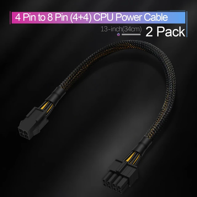 Alt view image 6 of 7 - Product description CPU Cable 4 Pin to 8 Pin CPU Cable Add to Cart ATX 4 Pin Extension Cable Add to Cart Molex to 8 Pin CPU Cable Add to Cart 8-Pin CPU Extension Cable Add to Cart Molex to 4 Pin ATX C