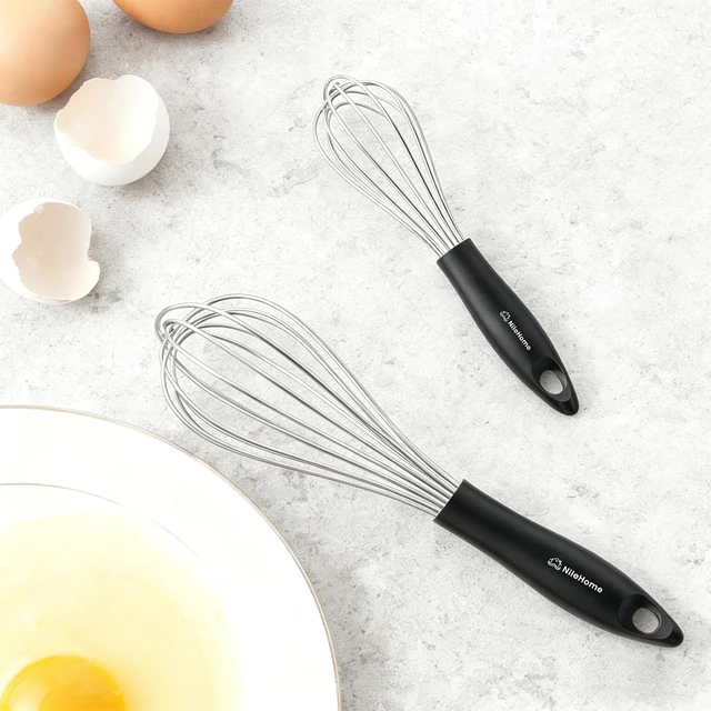 Alt view image 6 of 7 - Whisk Set 8" 10" Kitchen Whisk,2-Pack